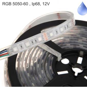 Banda LED RGB Submersibila 60 buc/m 14W