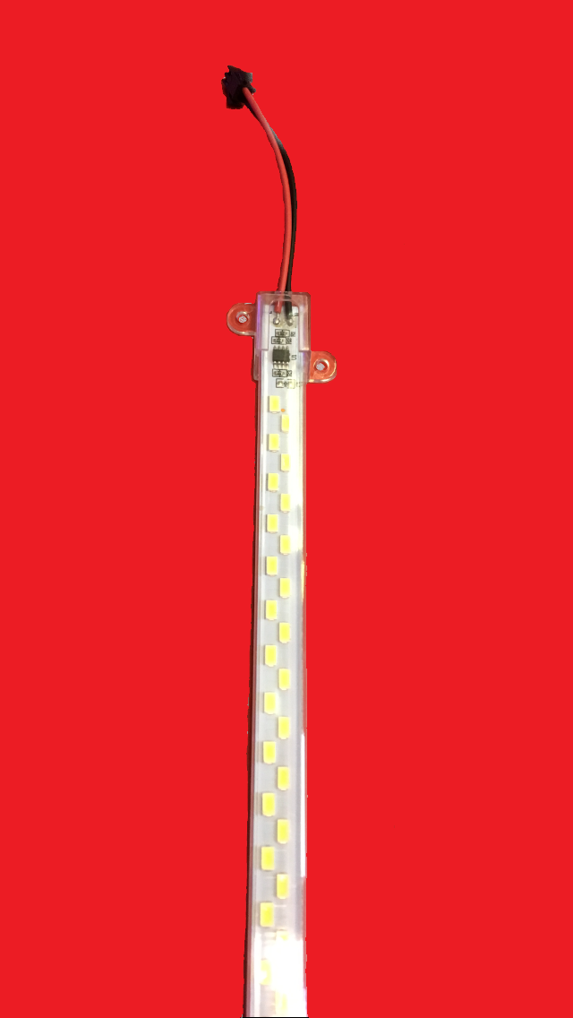 Banda LED Rigida 220V cu Profil Plastic 50cm 2 Randuri