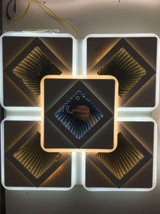 Lustra LED 3D cu Telecomanda si 3 Functii 5P 200w
