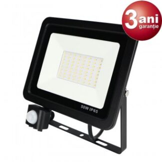 Proiector LED 50W 220V Ultra Slim Cu Senzor