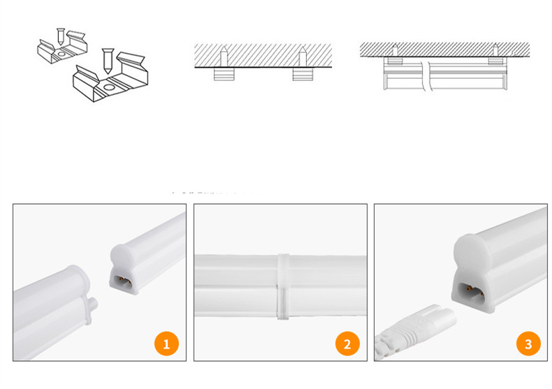 Tub LED T5 Suport Inclus Mat 120cm - imagine 3